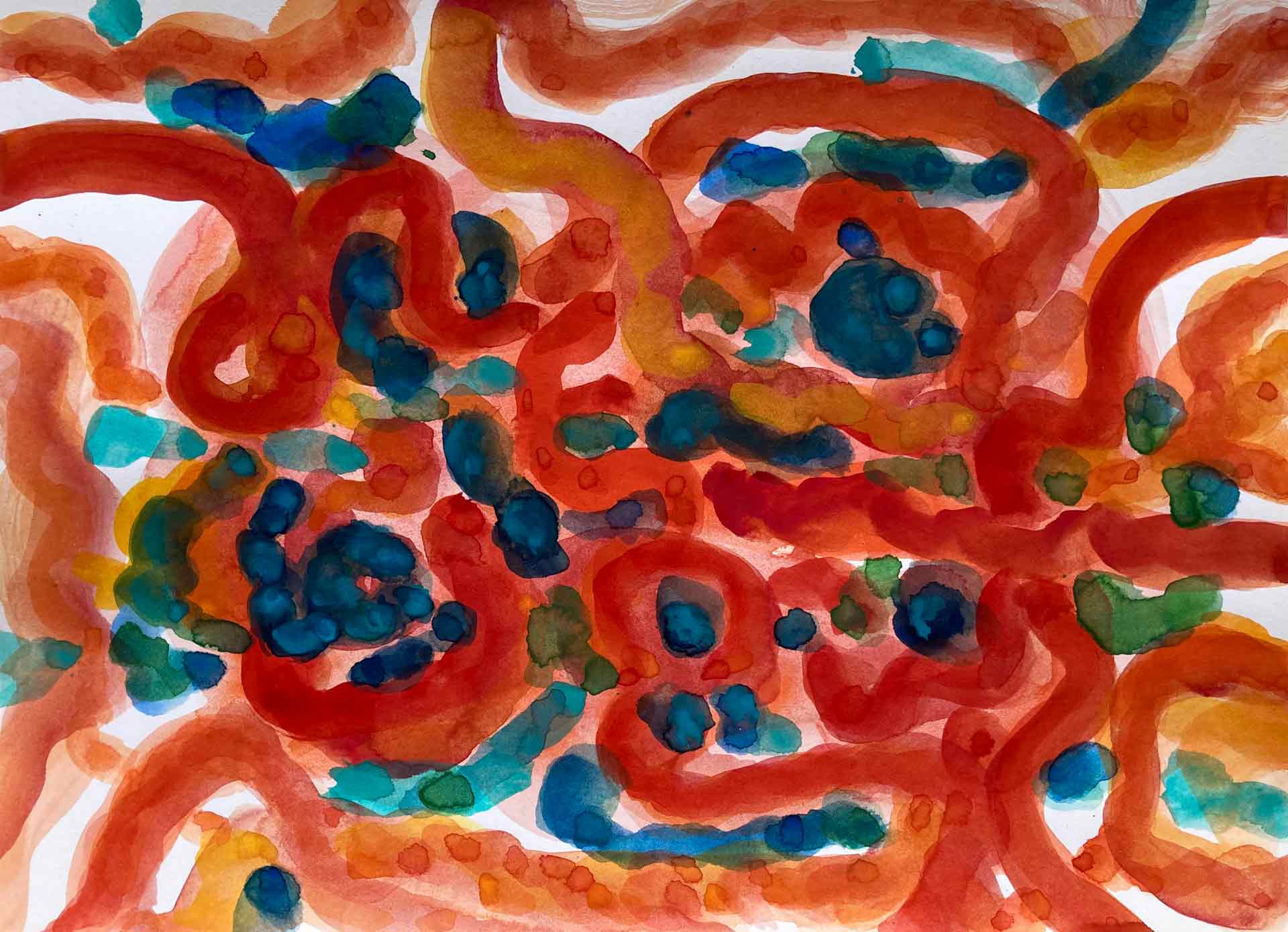 Daily painting, Fight, 05/2026, watercolor on paper