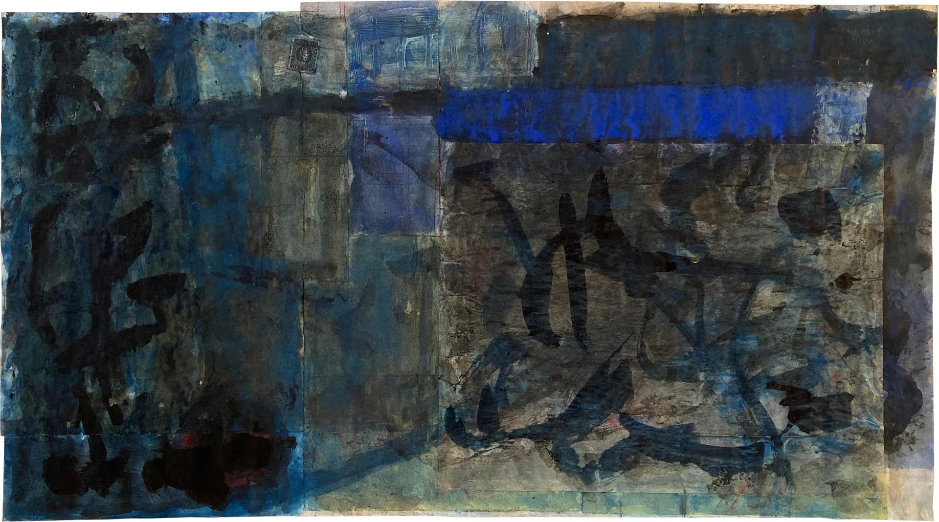 Lire, collage, 1986