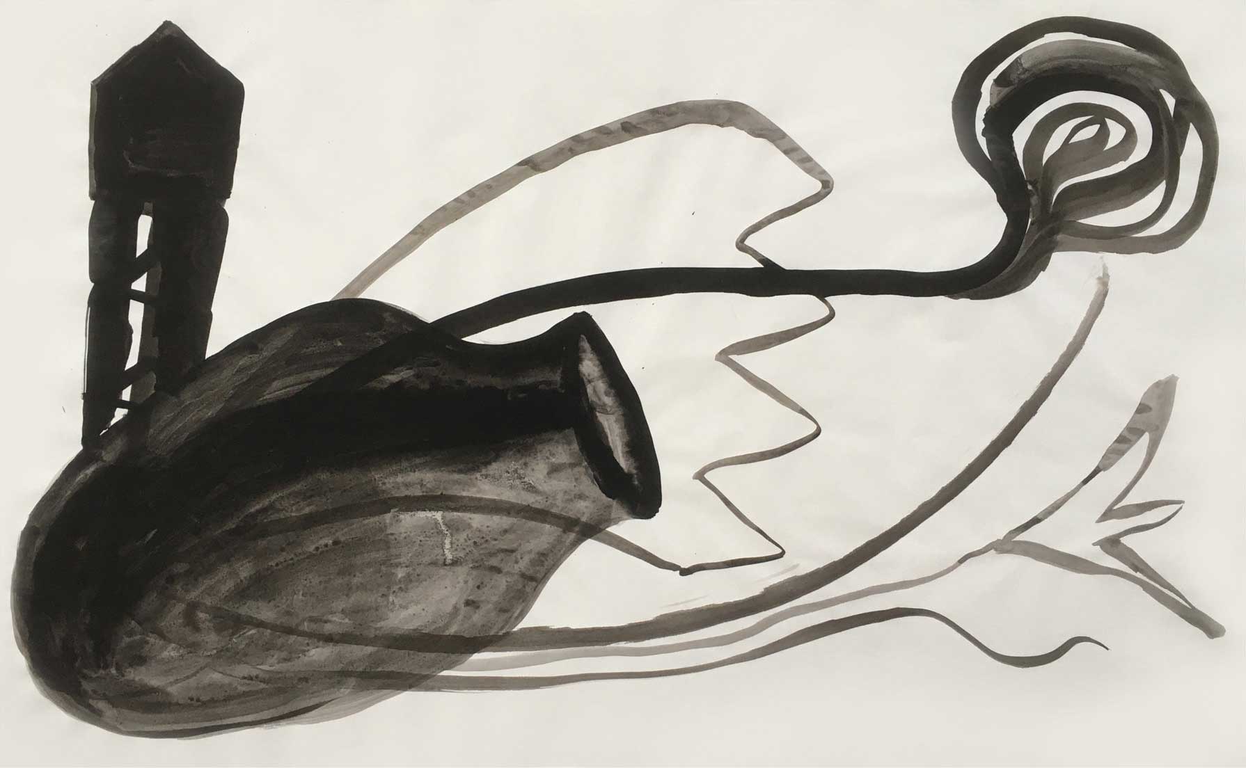 Taxi drawing, 1985